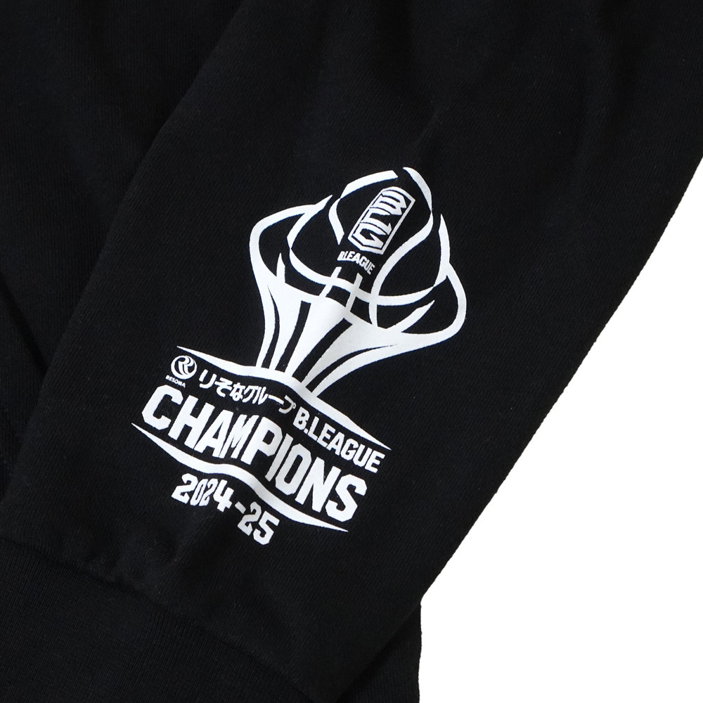 《第1次受付 6/2(月)18:00～ 6/8(日)23:59》【予約販売】BREX B.LEAGUE 2024-25 チャンピオン パーカー 詳細画像 ブラック 4